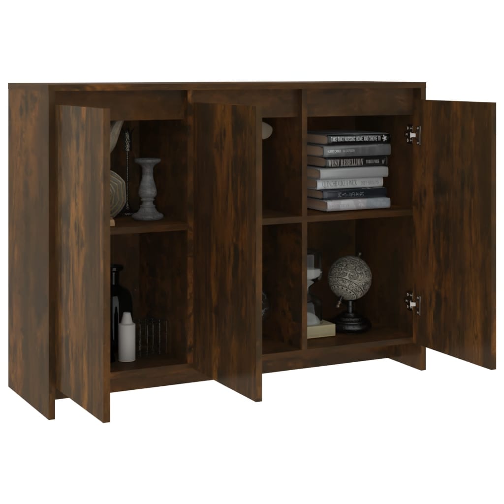 Modern Wooden 3 Door Home Sideboard Storage Cabinet Wood Dining Room Unit