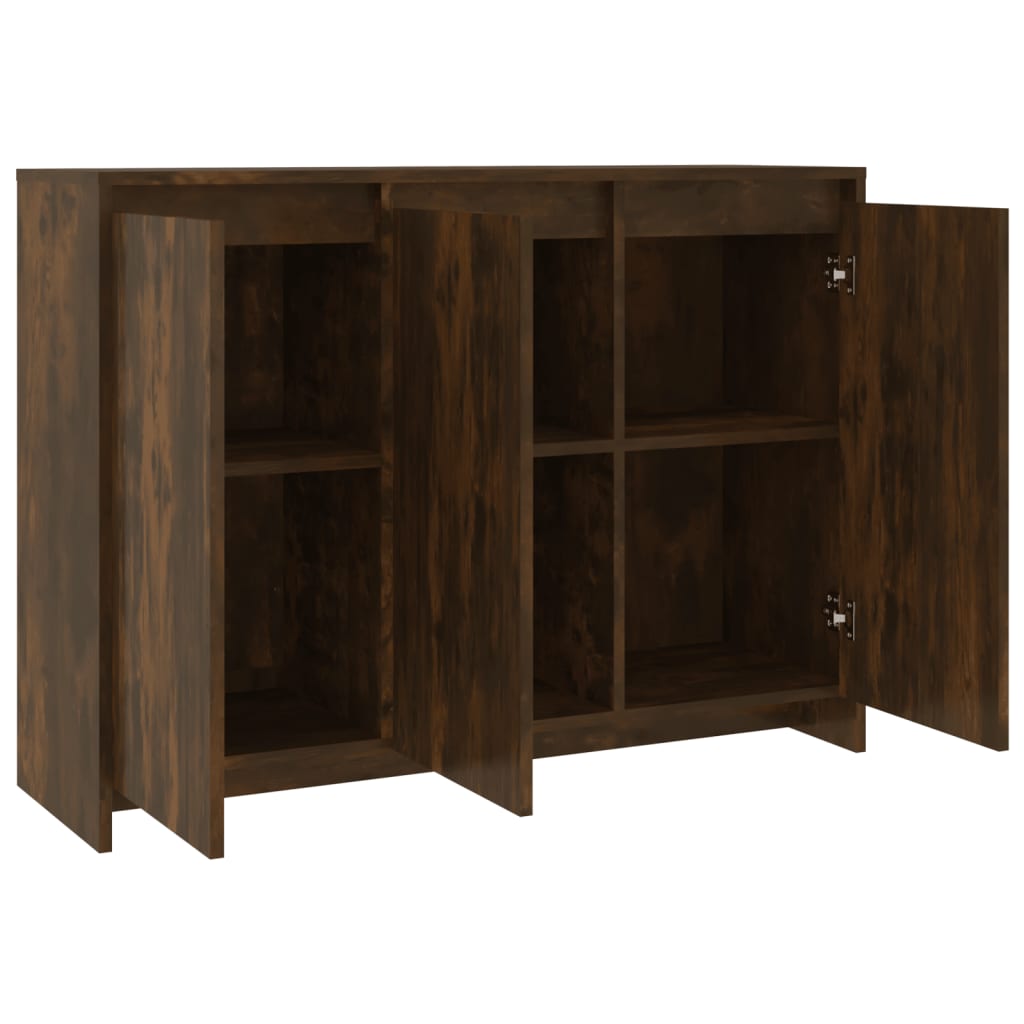 Modern Wooden 3 Door Home Sideboard Storage Cabinet Wood Dining Room Unit