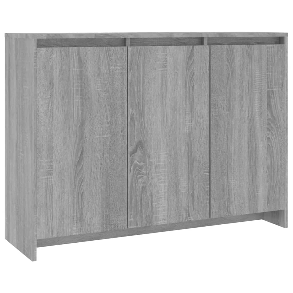 Modern Wooden 3 Door Home Sideboard Storage Cabinet Wood Dining Room Unit
