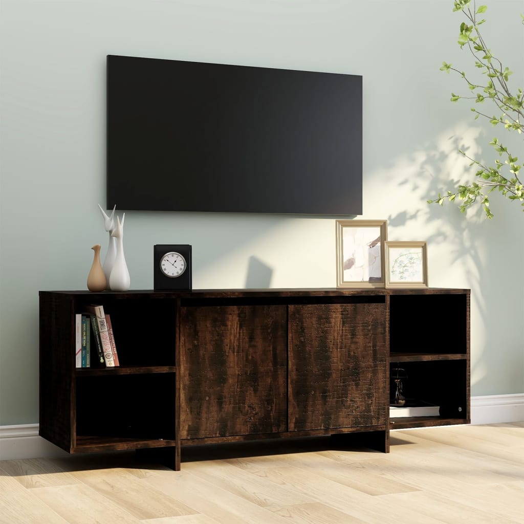 Modern Wooden TV Tele Stand Unit Cabinet Home Entertainment Unit With 2 Doors