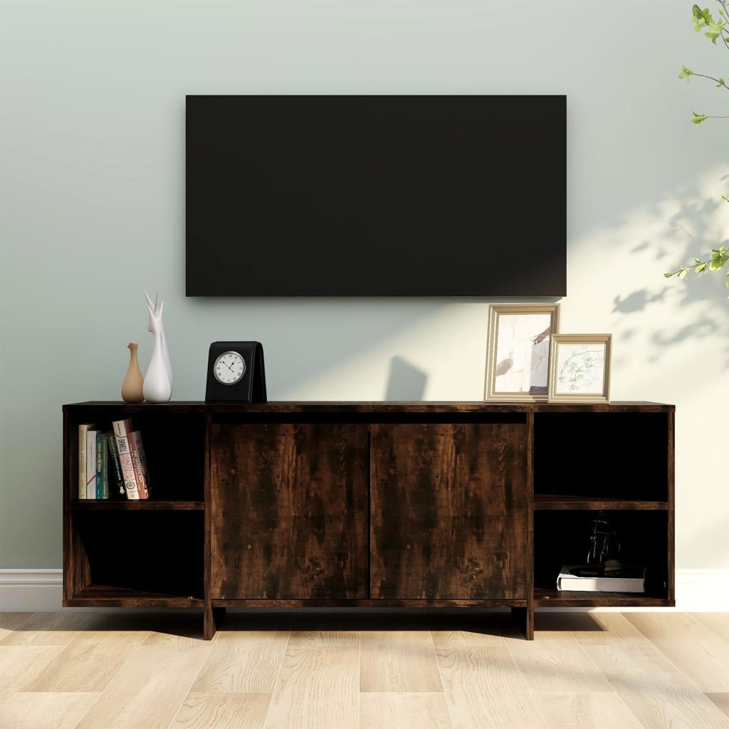 Modern Wooden TV Tele Stand Unit Cabinet Home Entertainment Unit With 2 Doors