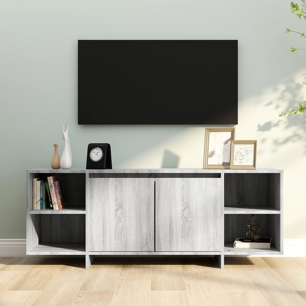 Modern Wooden TV Tele Stand Unit Cabinet Home Entertainment Unit With 2 Doors