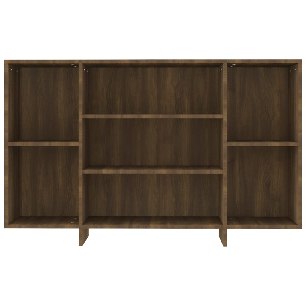 Sideboard Brown Oak 120x30x75 cm Engineered Wood