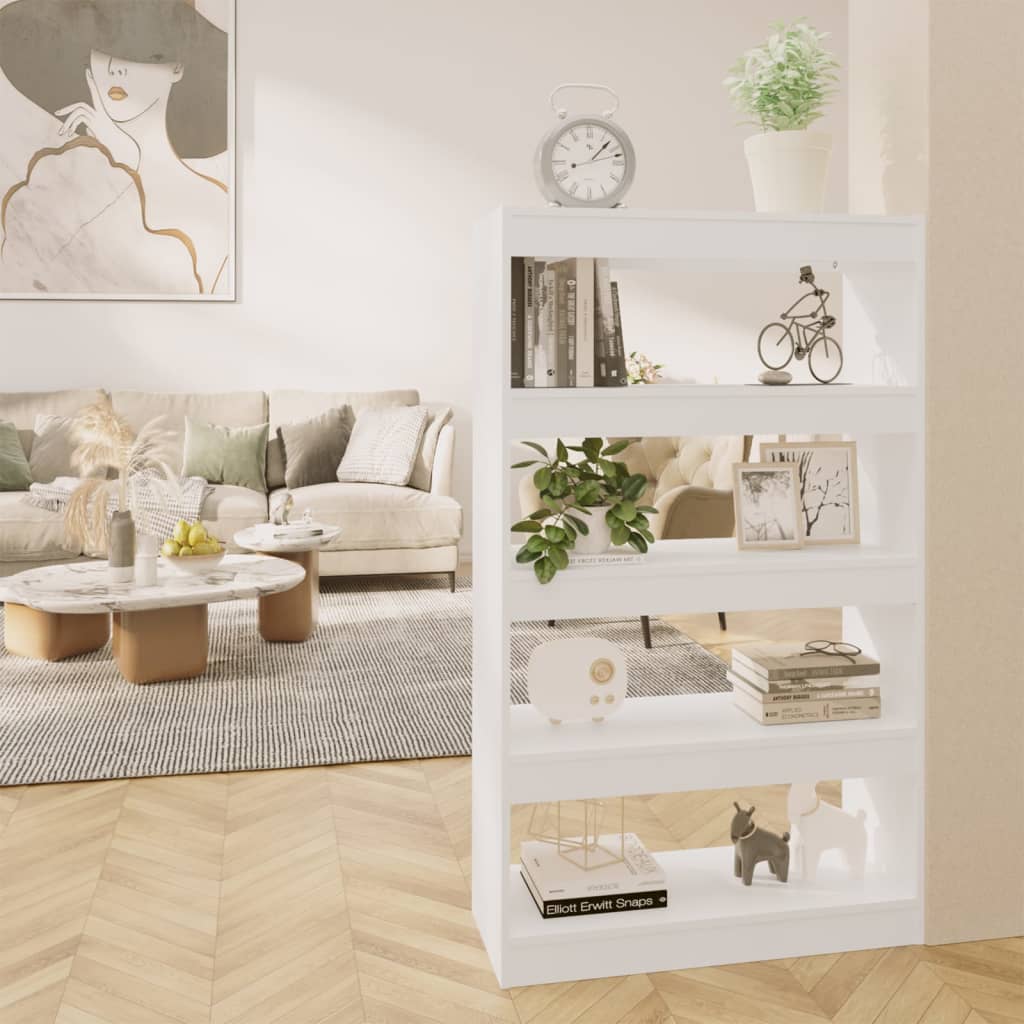 Modern Wooden 5-Tier Open Bookcase Book Storage Cabinet Wood Room Divider
