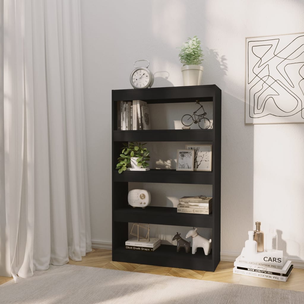 Modern Wooden 5-Tier Open Bookcase Book Storage Cabinet Wood Room Divider