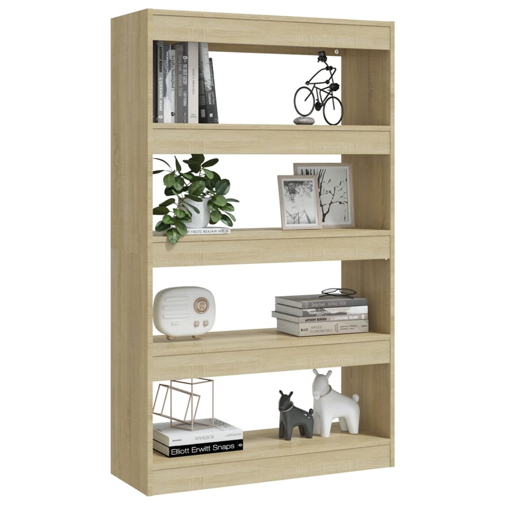 Modern Wooden 5-Tier Open Bookcase Book Storage Cabinet Wood Room Divider