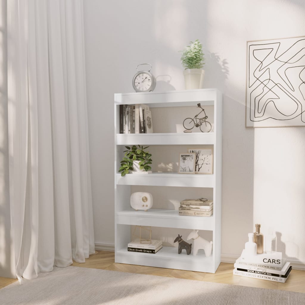 Modern Wooden 5-Tier Open Bookcase Book Storage Cabinet Wood Room Divider