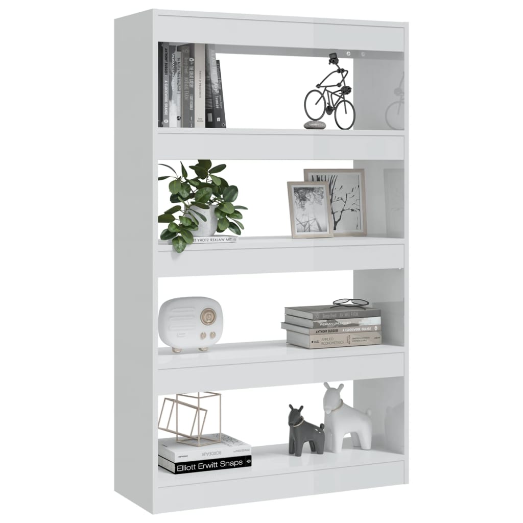 Modern Wooden 5-Tier Open Bookcase Book Storage Cabinet Wood Room Divider