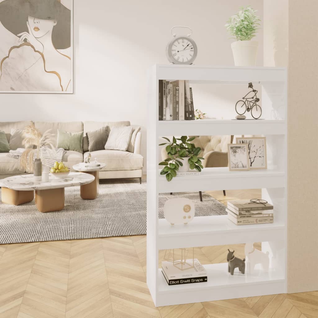 Modern Wooden 5-Tier Open Bookcase Book Storage Cabinet Wood Room Divider