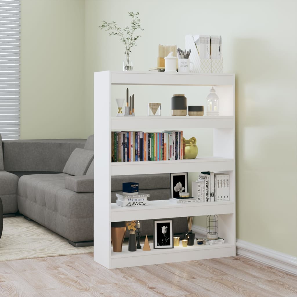 Modern Wooden 4-Tier Open Bookcase Book Storage Cabinet Room Divider Wood