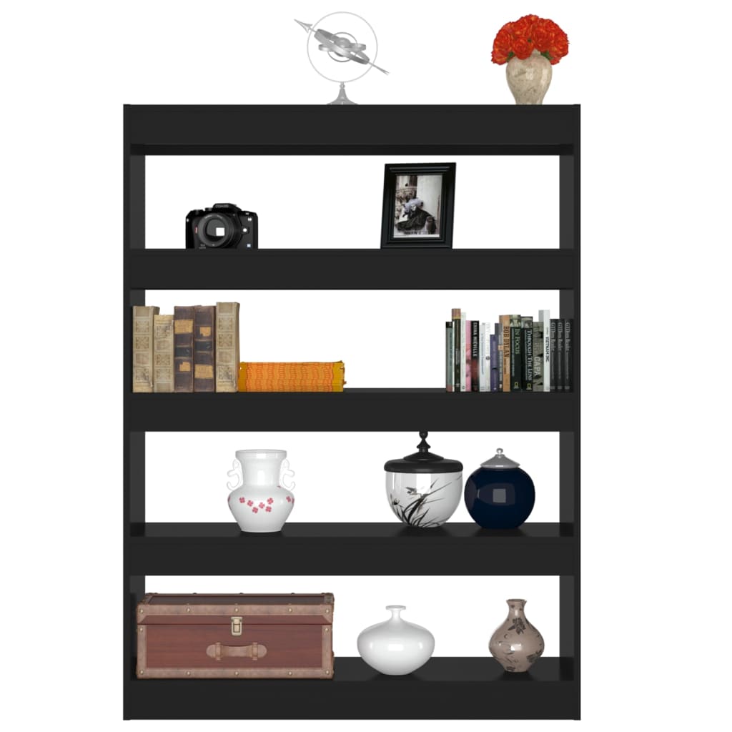 Modern Wooden 4-Tier Open Bookcase Book Storage Cabinet Room Divider Wood