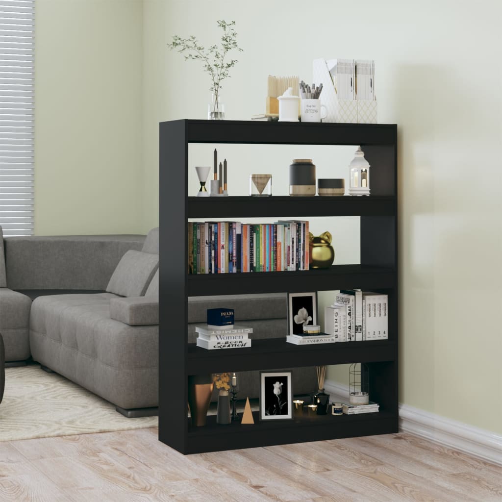 Modern Wooden 4-Tier Open Bookcase Book Storage Cabinet Room Divider Wood