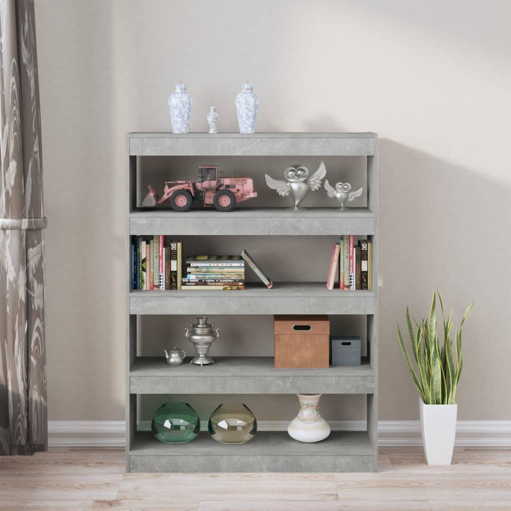 Modern Wooden 4-Tier Open Bookcase Book Storage Cabinet Room Divider Wood