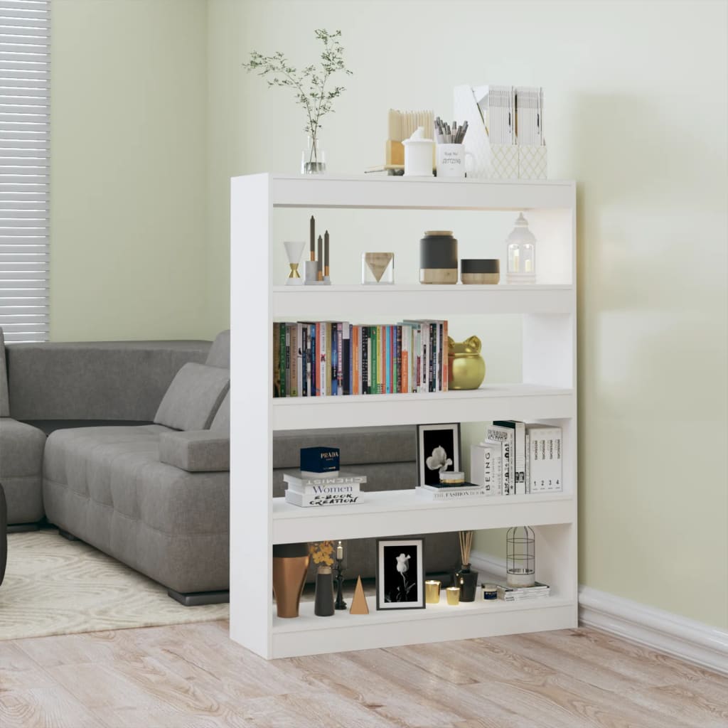 Modern Wooden 4-Tier Open Bookcase Book Storage Cabinet Room Divider Wood