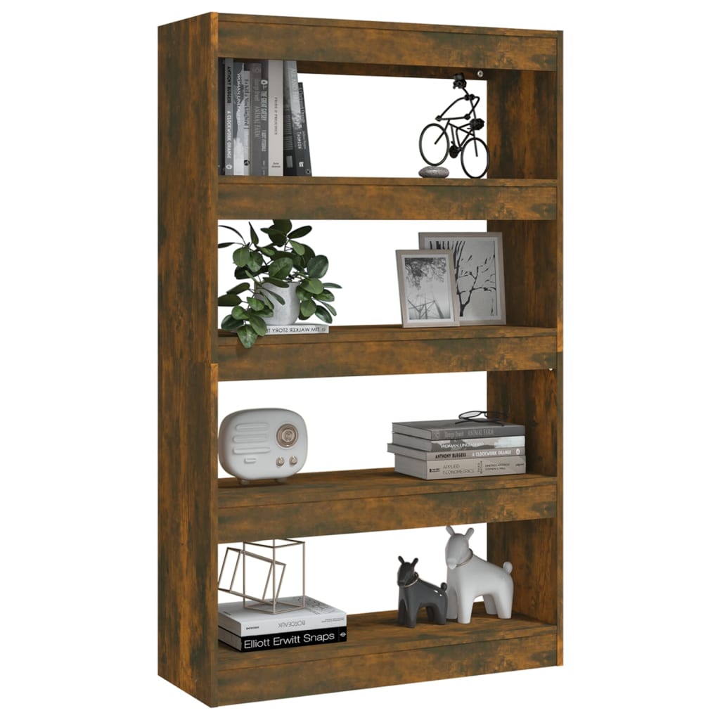 Modern Wooden 5-Tier Open Bookcase Book Storage Cabinet Wood Room Divider