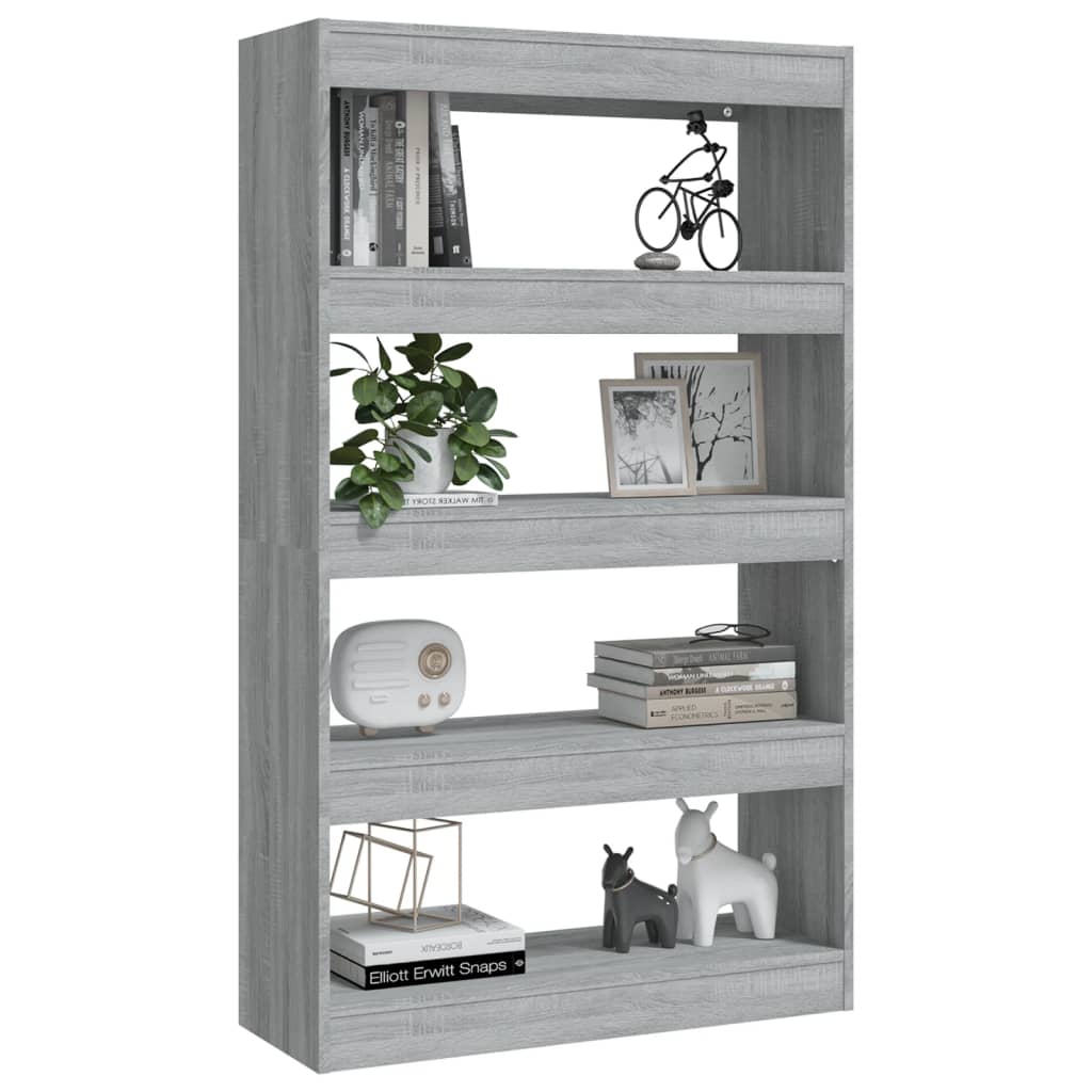 Modern Wooden 5-Tier Open Bookcase Book Storage Cabinet Wood Room Divider