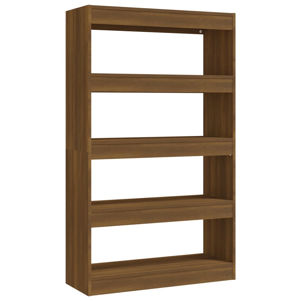 Modern Wooden 5-Tier Open Bookcase Book Storage Cabinet Wood Room Divider