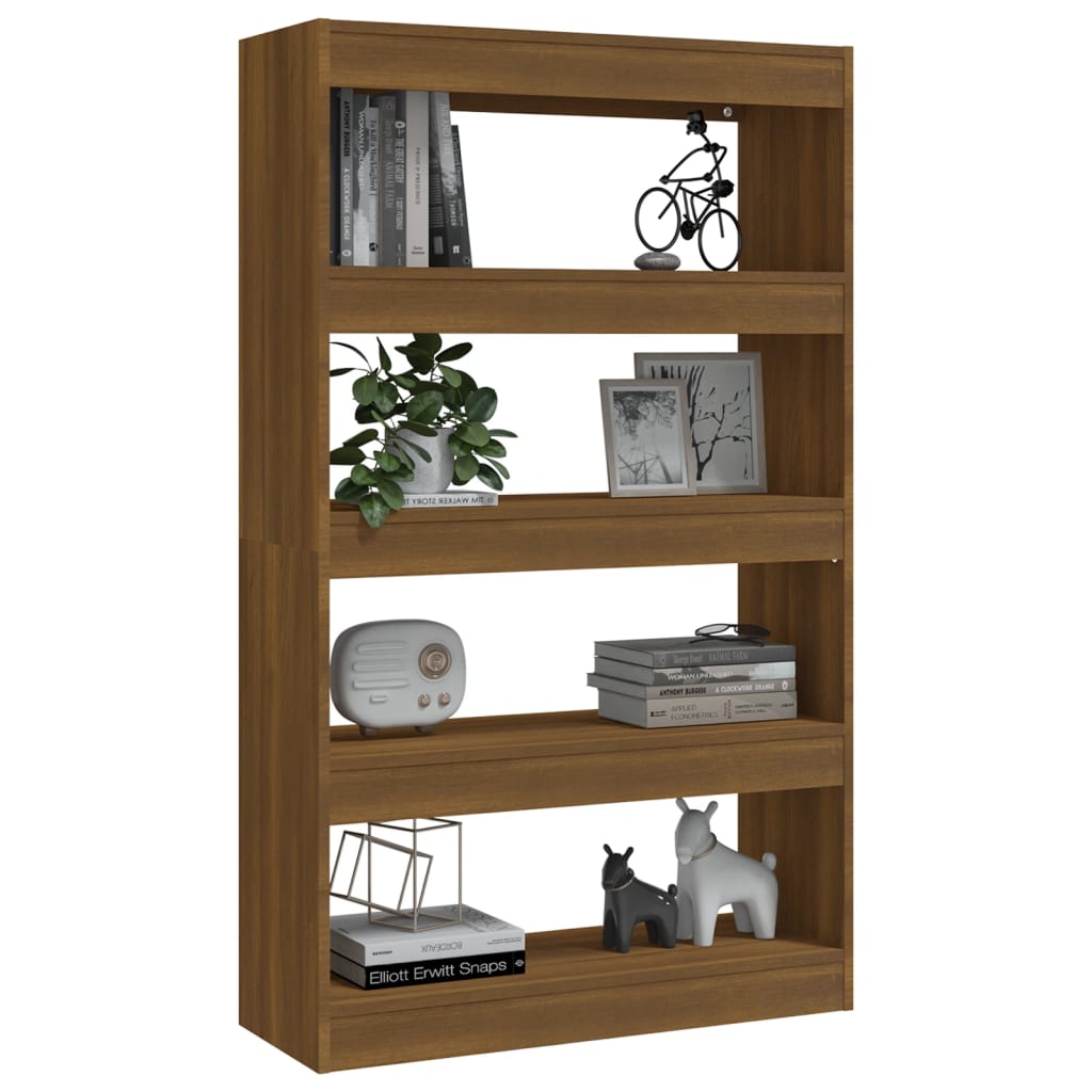 Modern Wooden 5-Tier Open Bookcase Book Storage Cabinet Wood Room Divider