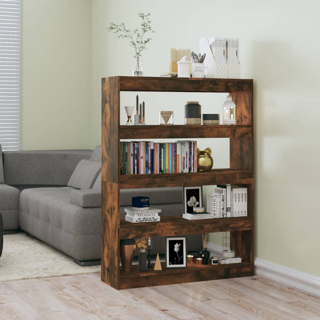 Modern Wooden 4-Tier Open Bookcase Book Storage Cabinet Room Divider Wood