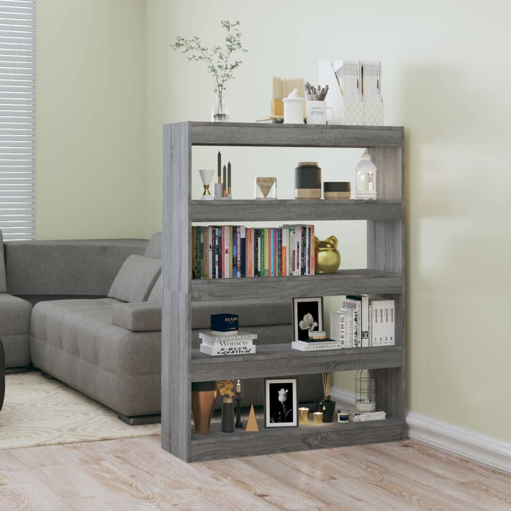 Modern Wooden 4-Tier Open Bookcase Book Storage Cabinet Room Divider Wood