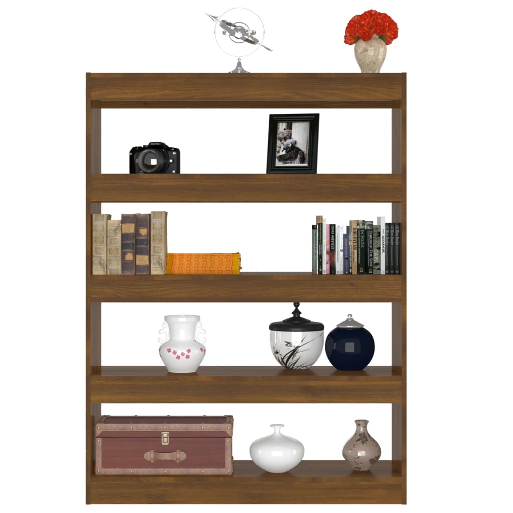 Modern Wooden 4-Tier Open Bookcase Book Storage Cabinet Room Divider Wood