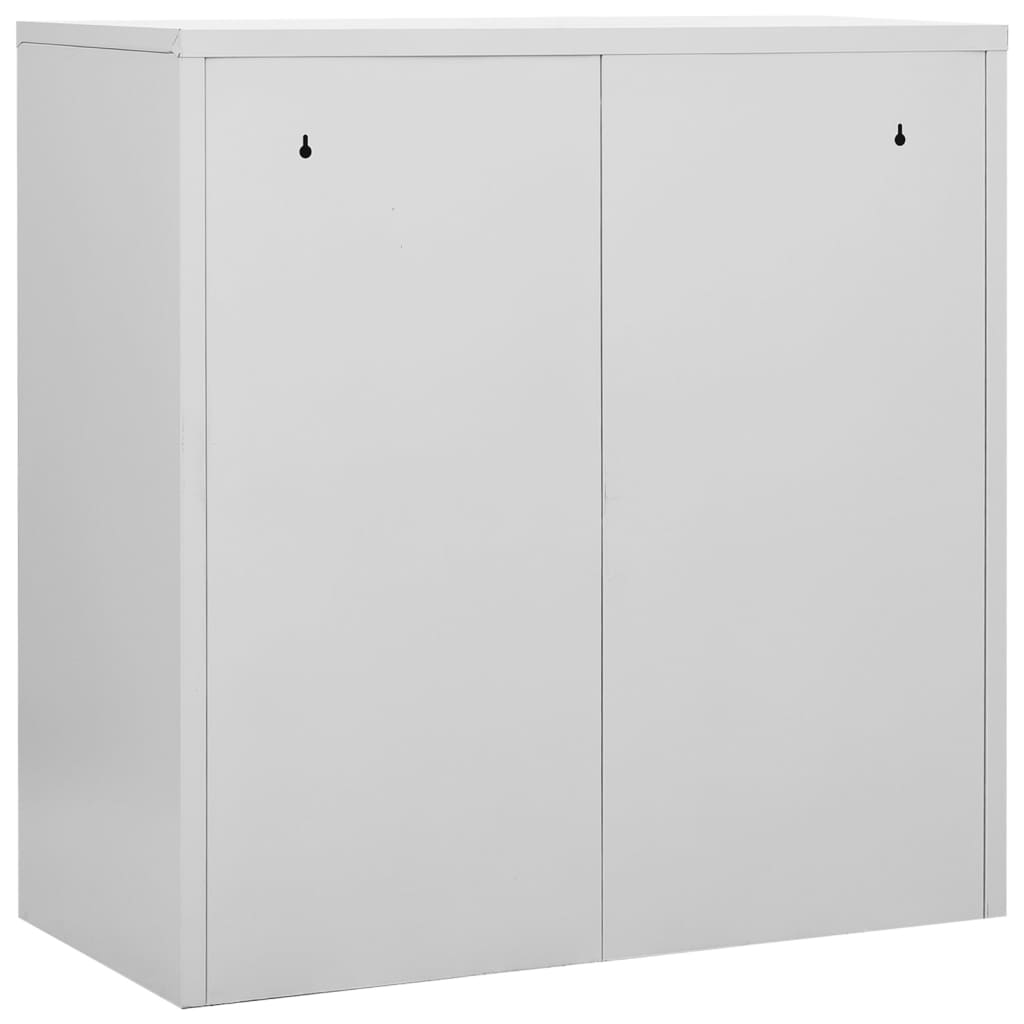 Locker Cabinets 5 pcs Light Grey and Green 90x45x92.5 cm Steel
