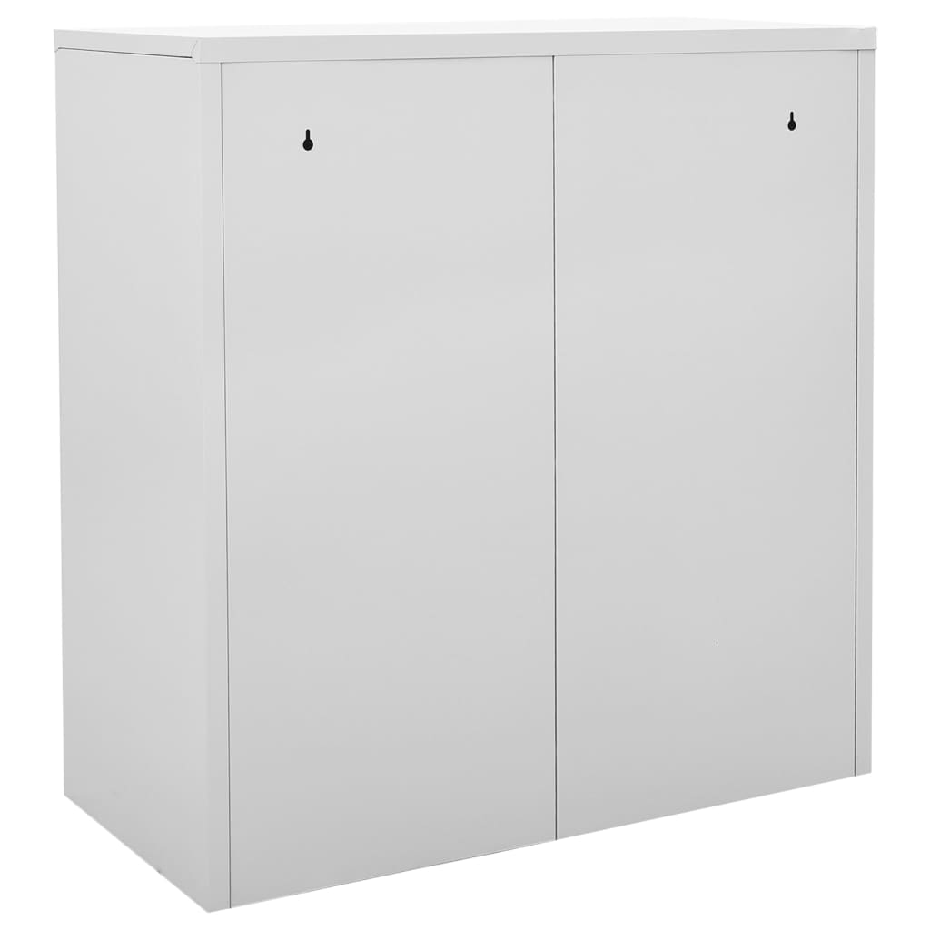 Locker Cabinets 5 pcs Light Grey 90x45x92.5 cm Steel