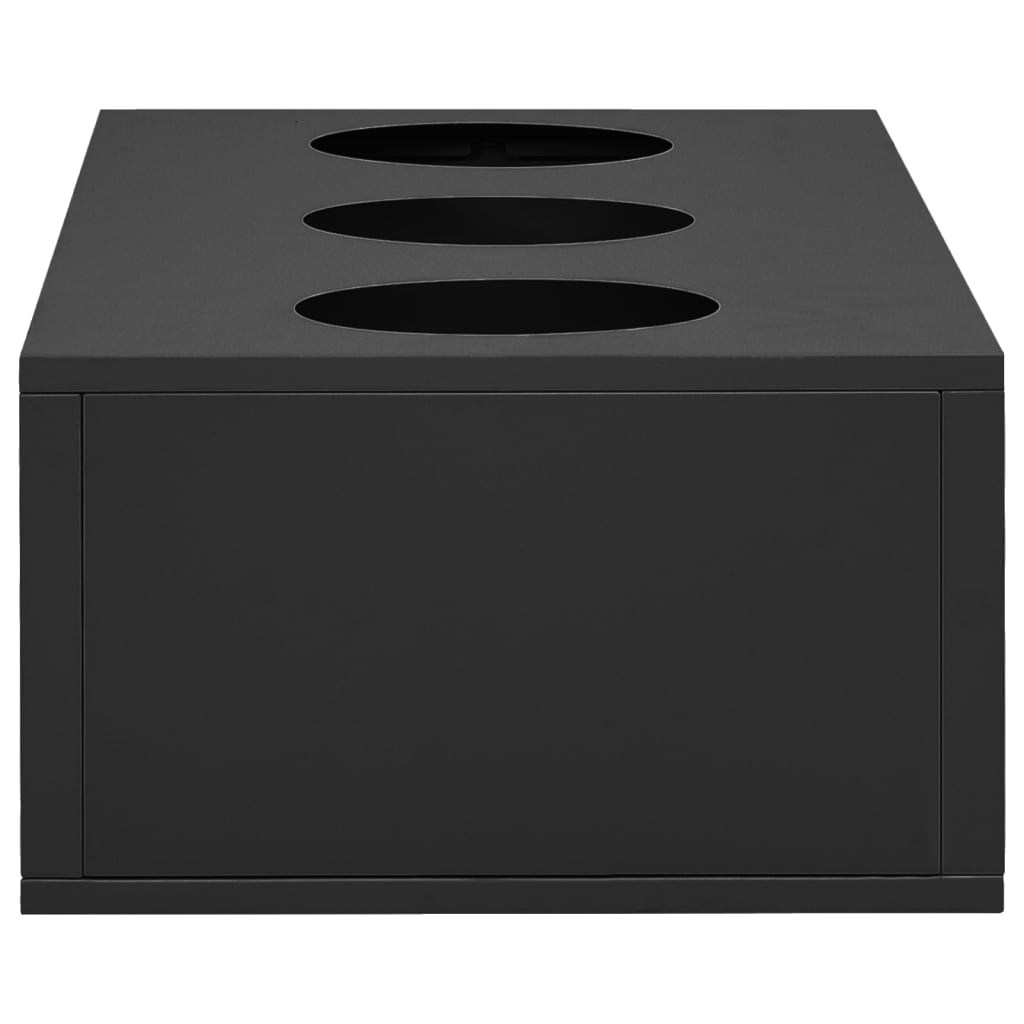 Office Cabinet with Planter Box Anthracite 90x40x125 cm Steel