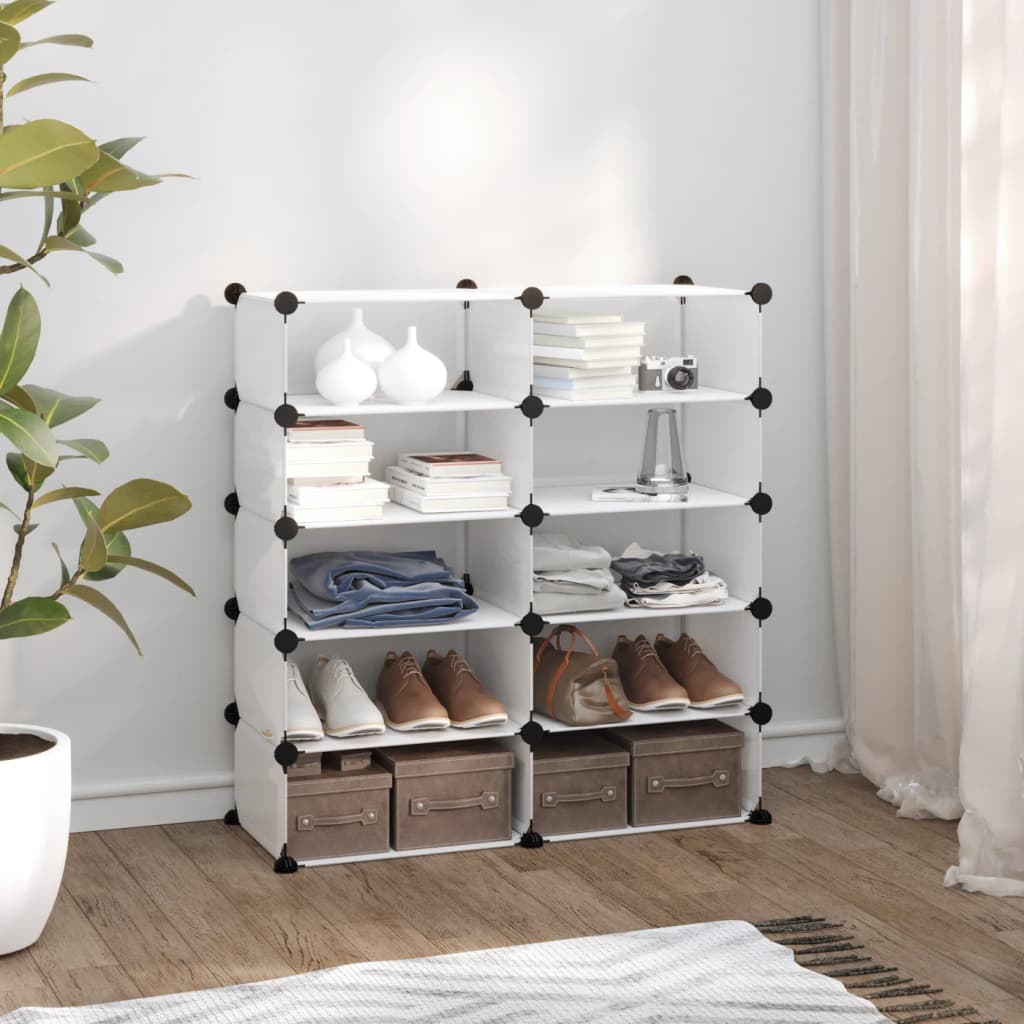 Shoe Rack Transparent 84x32x88.5 cm PP