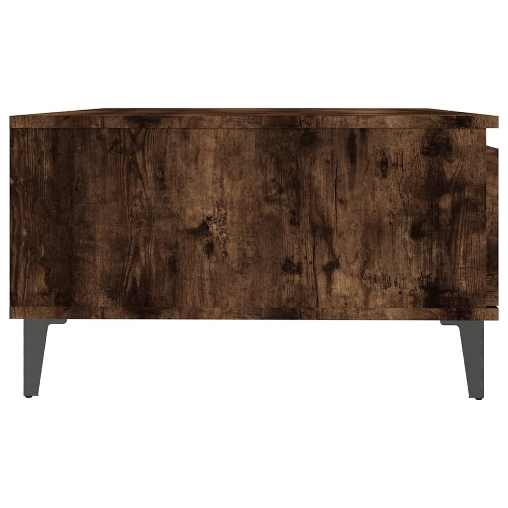 Modern Wooden Living Room Coffee Table With Closed & Open Storage Compartments