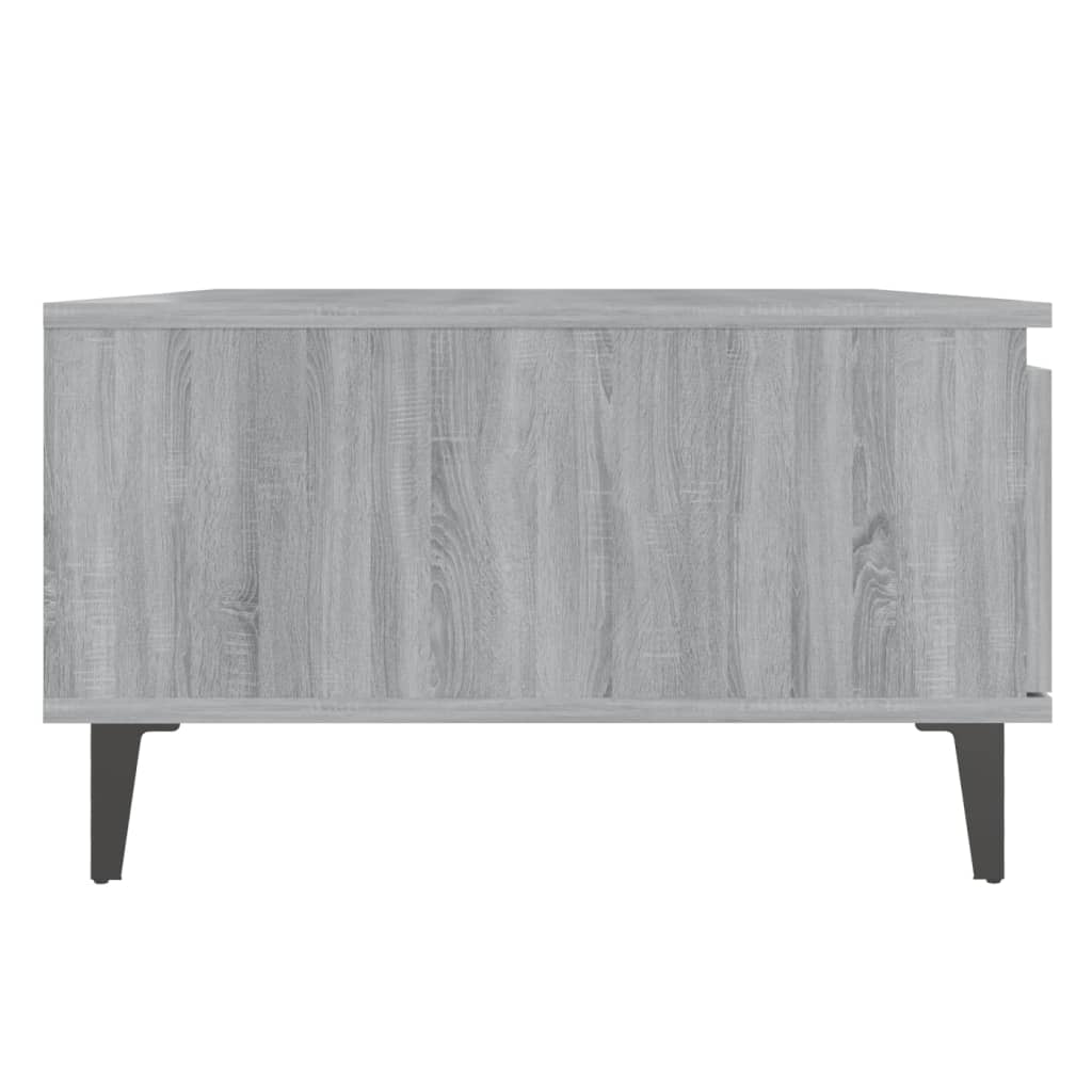 Modern Wooden Living Room Coffee Table With Closed & Open Storage Compartments