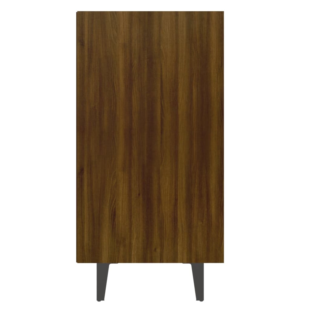 Modern Wooden Open Sideboard Storage Cabinet Unit With 6 Compartments