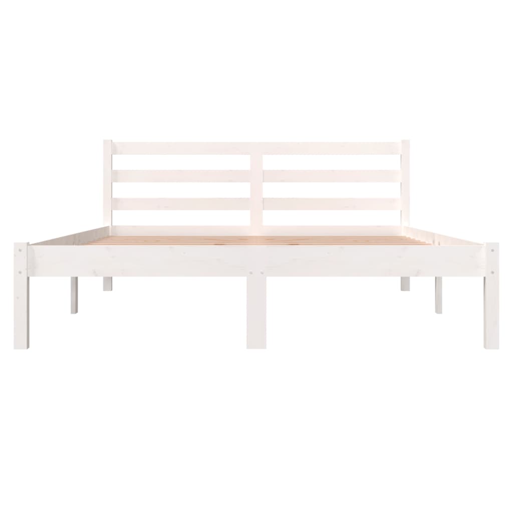 Modern Wooden Double Size 135cm Bed Frame Base With Headboard