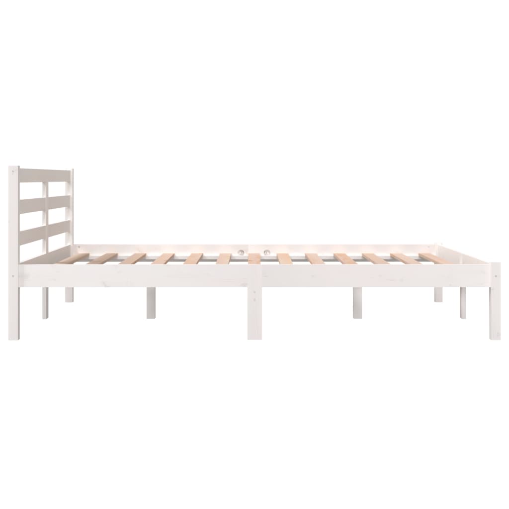 Modern Wooden Double Size 135cm Bed Frame Base With Headboard