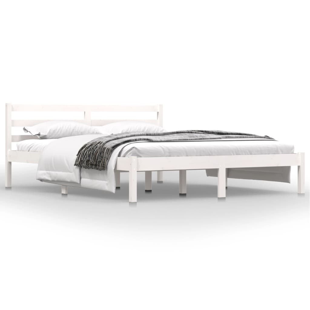 Modern Wooden King Size 150cm Bed Frame Base With Headboard