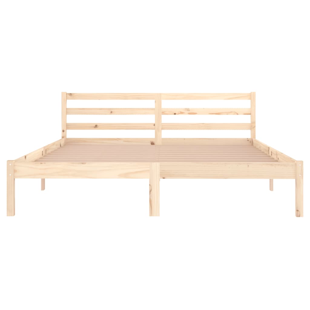 Modern Wooden Queen Size 160cm Bed Frame Base With Headboard
