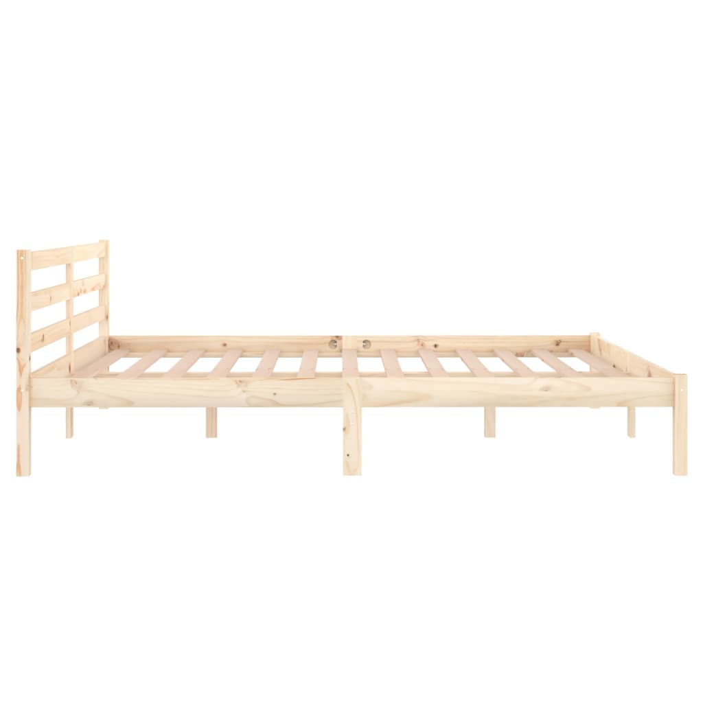 Modern Wooden Queen Size 160cm Bed Frame Base With Headboard
