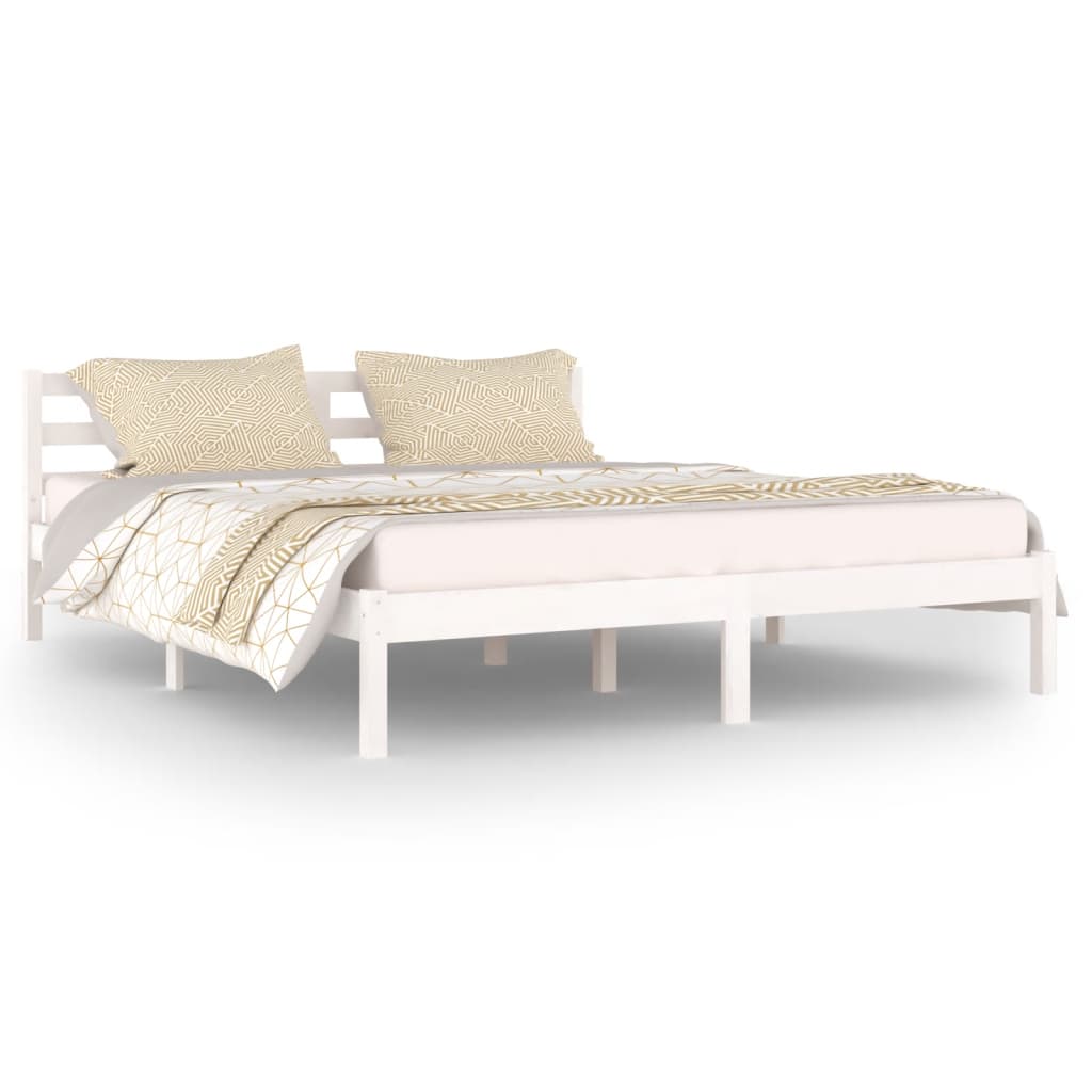 Modern Wooden Queen Size 160cm Bed Frame Base With Headboard