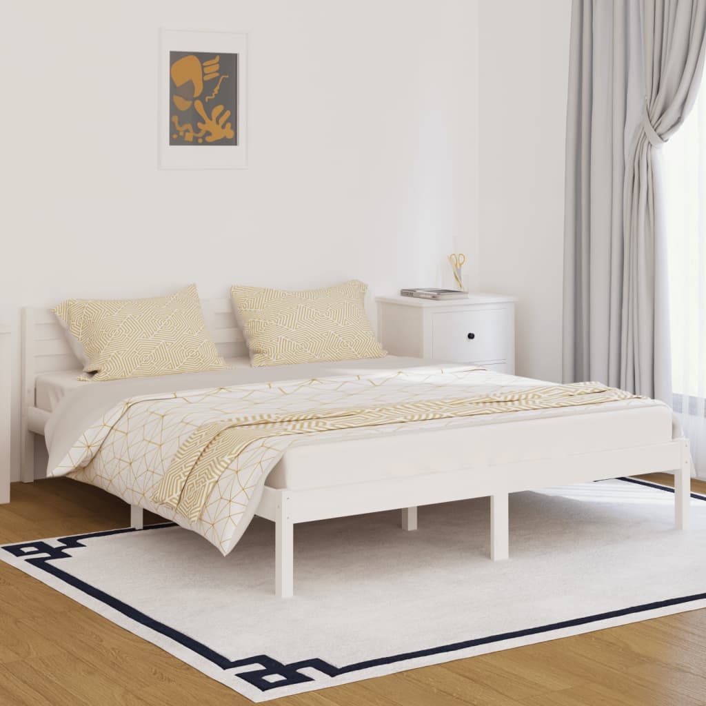 Modern Wooden Queen Size 160cm Bed Frame Base With Headboard