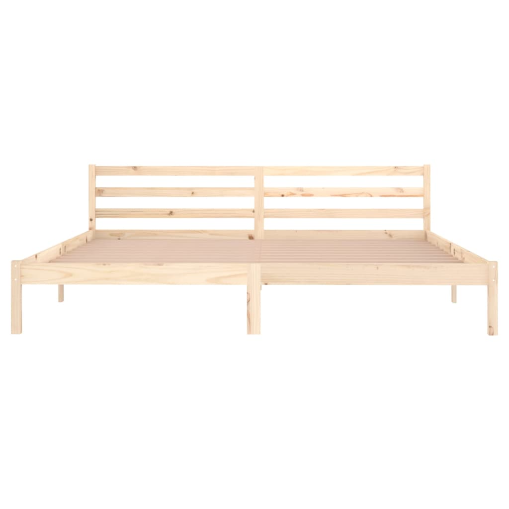 Modern Wooden Emperor Size 2m Bed Frame Base With Headboard
