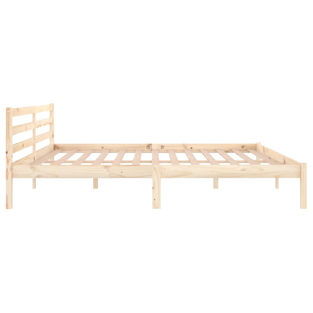 Modern Wooden Emperor Size 2m Bed Frame Base With Headboard