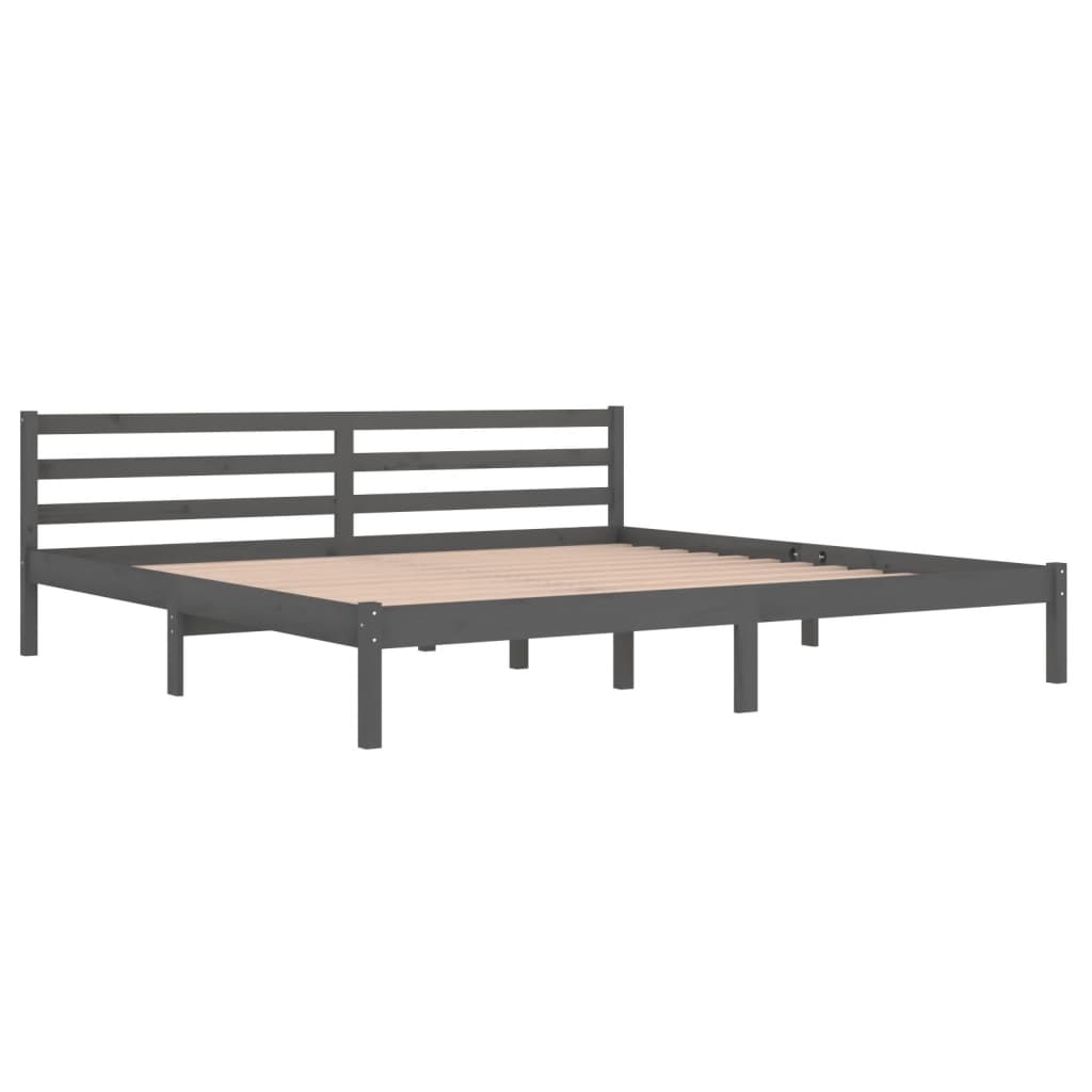 Modern Wooden Emperor Size 2m Bed Frame Base With Headboard