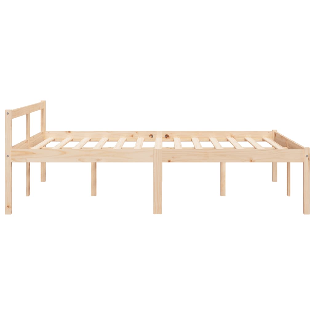 Senior Bed without Mattress 140x190cm Solid Wood Pine