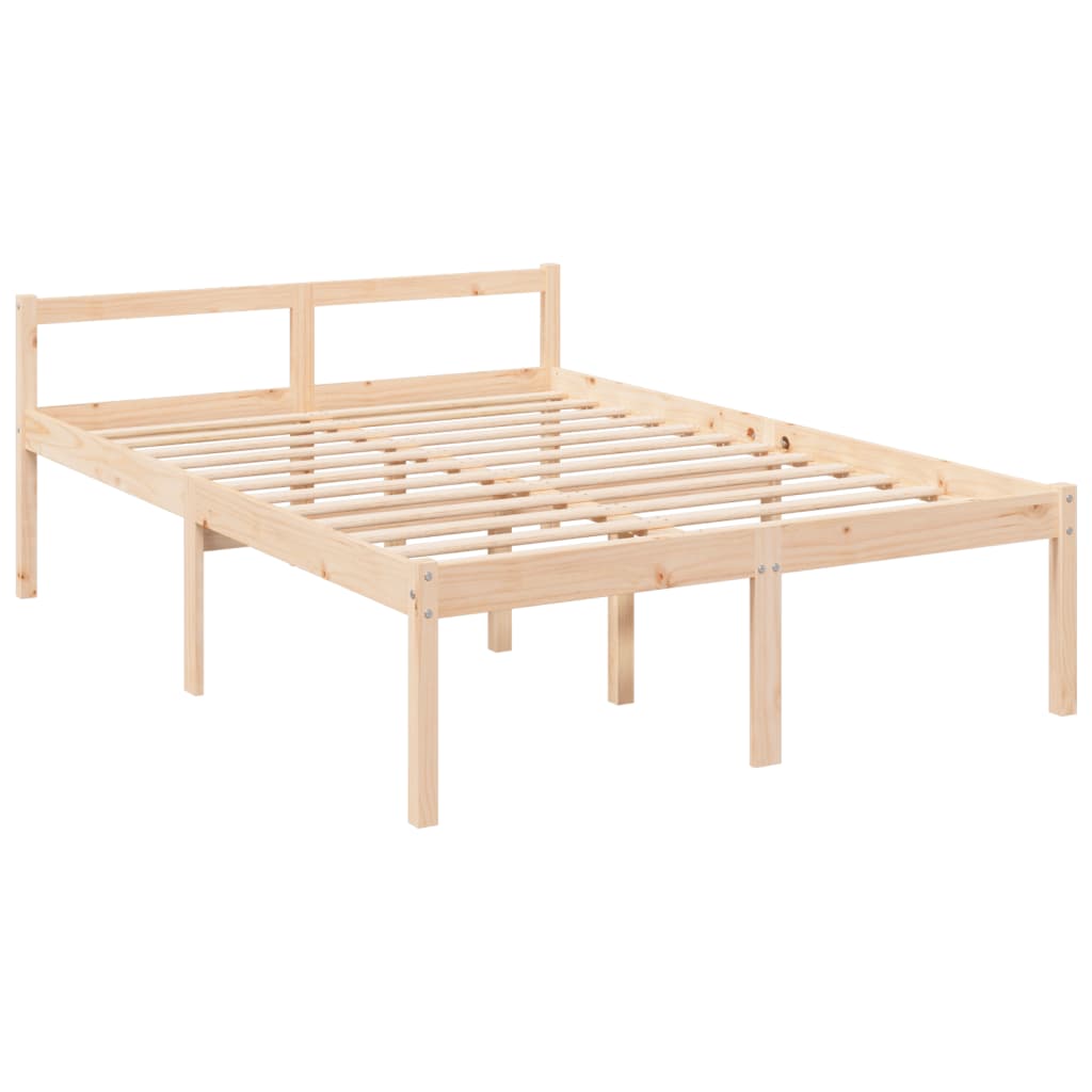 Senior Bed without Mattress 140x200cm Solid Wood Pine