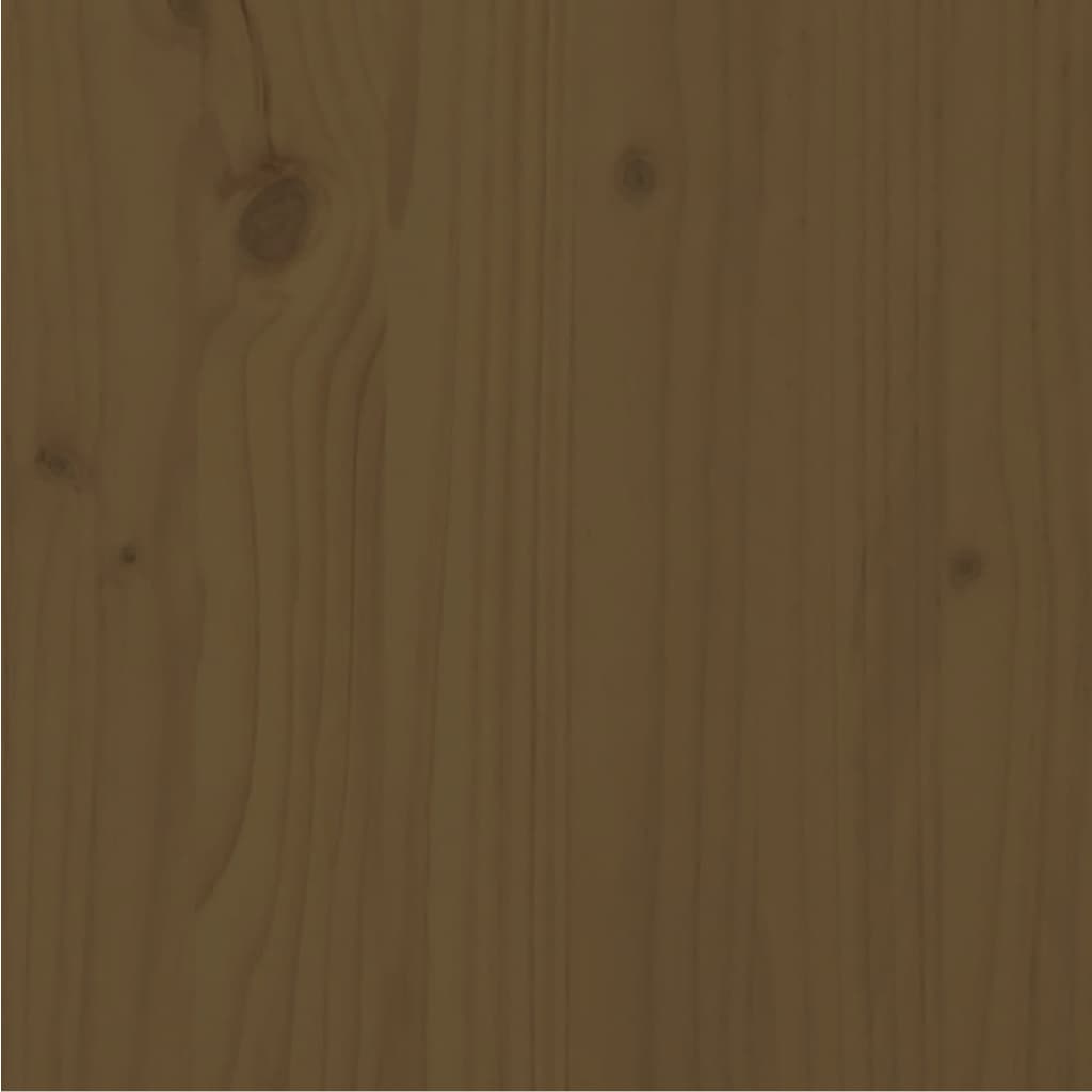 Bed Frame without Mattress Honey Brown Solid Wood Pine 90x200cm