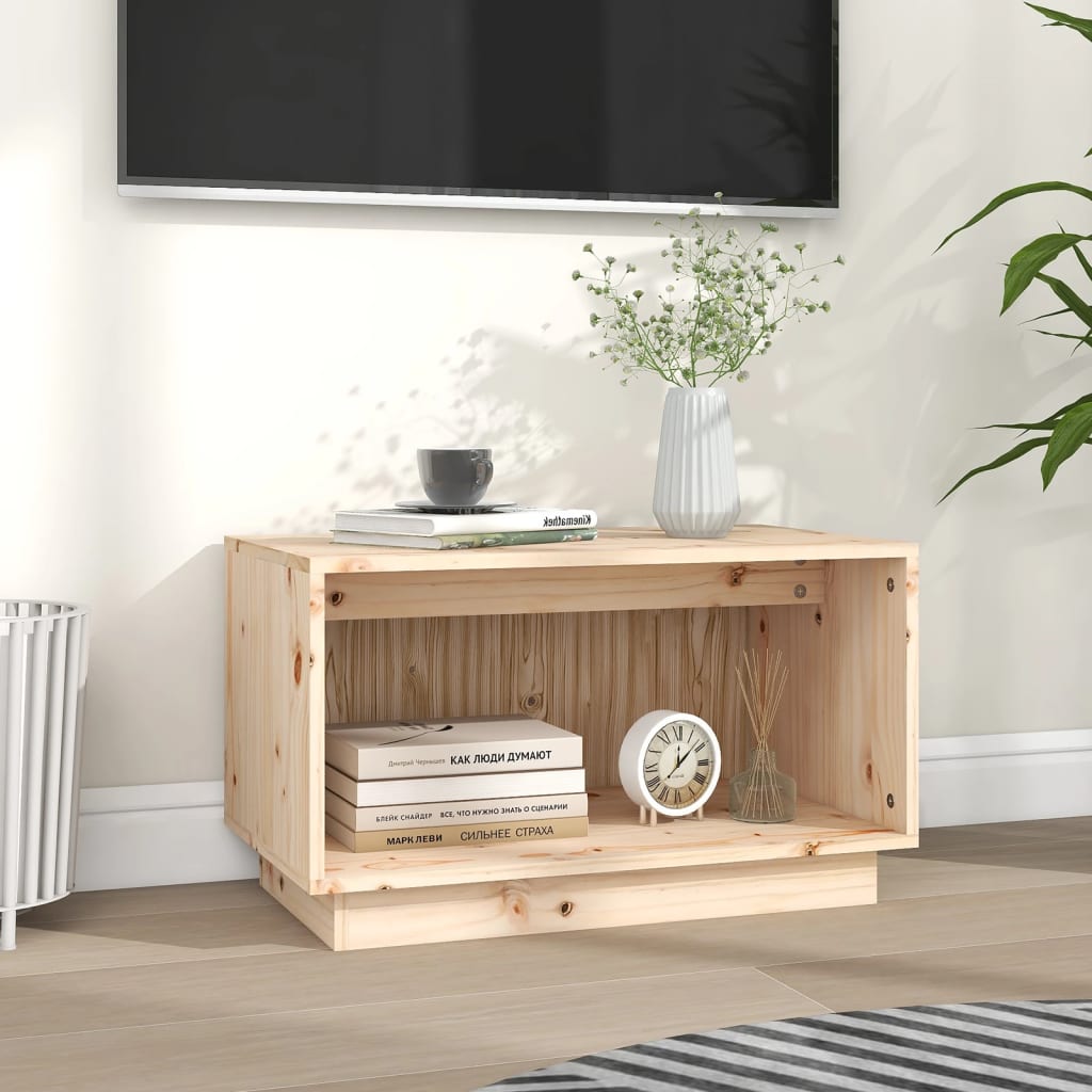 Tv Cabinet 60X35X35 Cm Solid Wood Pine