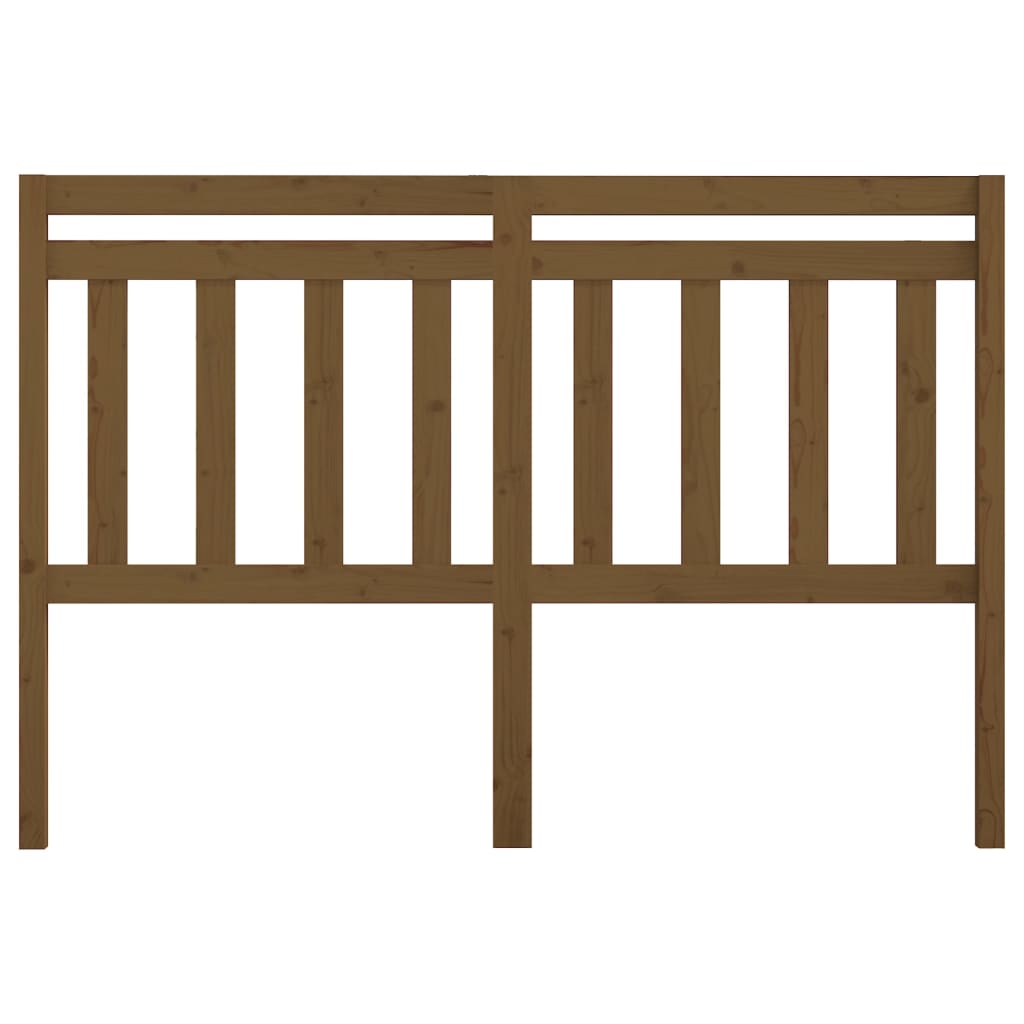 Bed Headboard Honey Brown 146x4x100 cm Solid Wood Pine