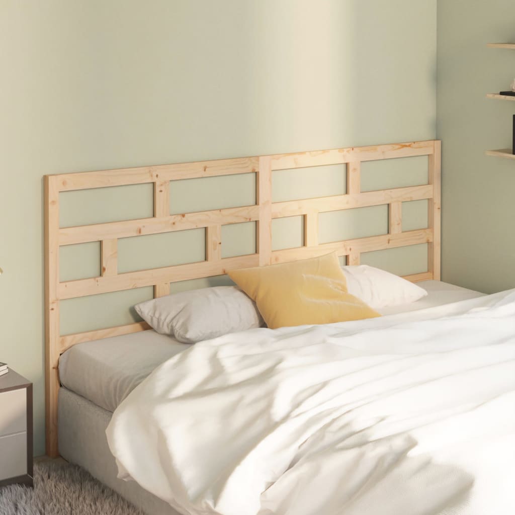 Bed Headboard 186x4x100 cm Solid Wood Pine