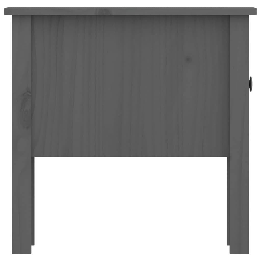 Side Table Grey 50x50x49 cm Solid Wood Pine