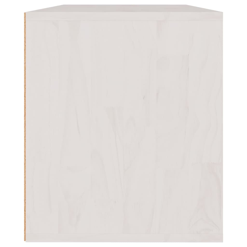 TV Cabinets 3 pcs White Solid Wood Pine